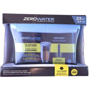 ZeroWater 23-Cup Dispenser Ready Pour 5-Stage Water Filter New Sealed Unopened